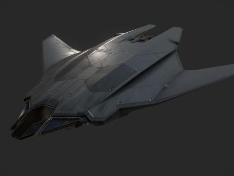 科幻飞船su模型