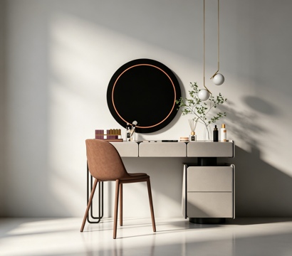 现代梳妆台su模型