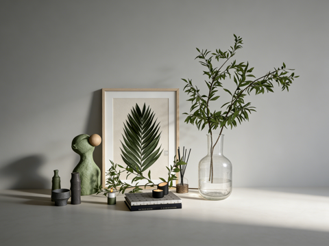 现代摆件su模型