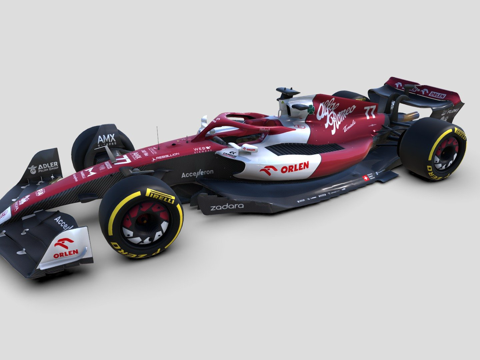 一级方程式2022阿尔法罗密欧奥伦C42赛车su模型