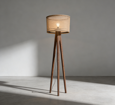 现代落地灯su模型