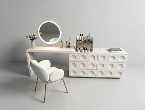 现代梳妆台su模型