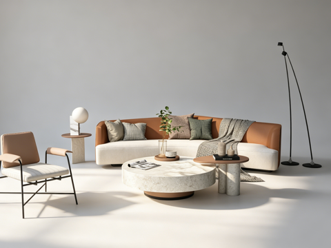 现代沙发su模型