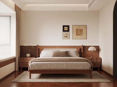 中古卧室su模型