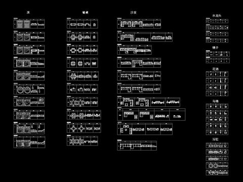 家装动态块图库 大全cad施工图