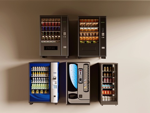 自助冰箱su模型