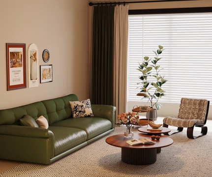 法式客厅su模型