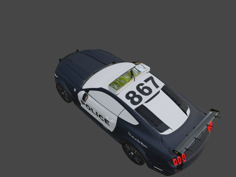 年福特野马警用拦截车（作者kevin（ケビン））su模型