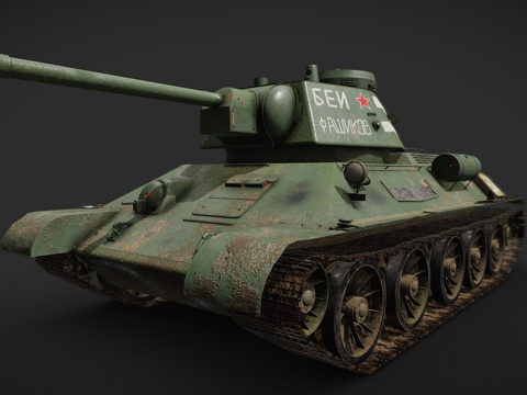 苏联T34-76中型坦克su模型