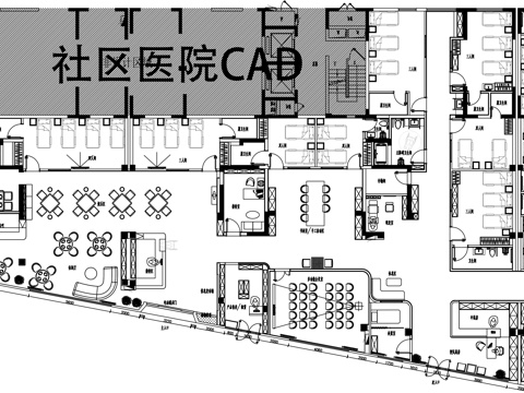 社区医院平面图CADcad施工图