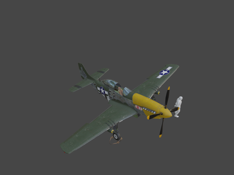 P-51D野马，“博蒂舍姆四号”su模型