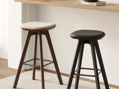 现代吧凳组合 吧椅 吧台椅su模型