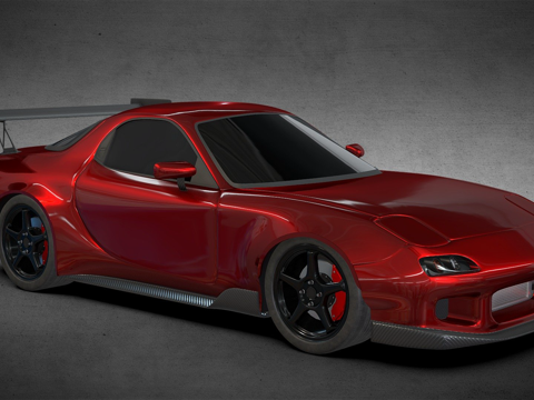 马自达RX-7改装版su模型