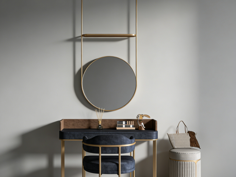 现代梳妆台su模型