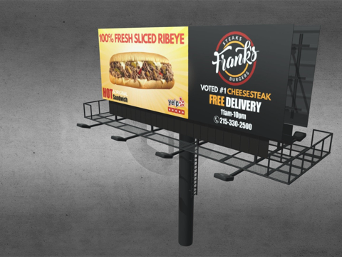 广告牌（包含.psd分层纹理贴图）su模型