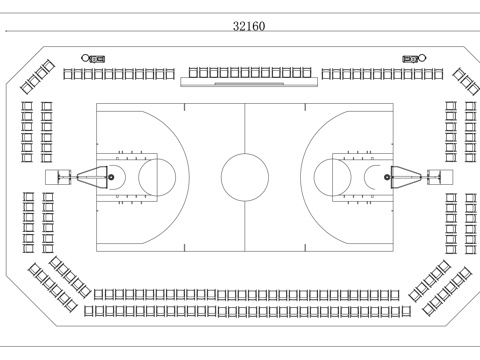 专业篮球场 赛事篮球场 竞技篮球场 标准篮球场 职业球场地cad施工图
