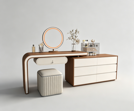 现代梳妆台su模型