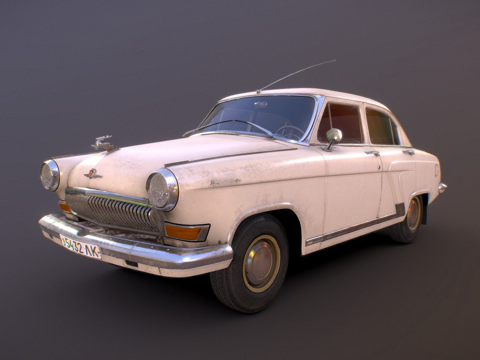 嘎斯21伏尔加轿车su模型