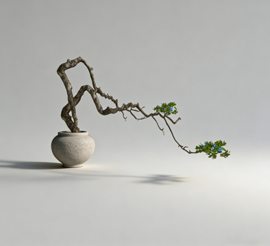 禅意盆景su模型