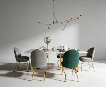 现代餐桌su模型