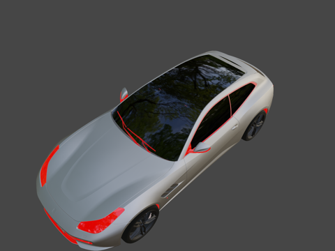 法拉利GTC4 Lusso型su模型