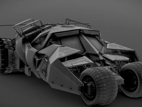 翻滚者蝙蝠车su模型