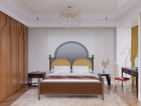 书房 卧室 电脑su模型