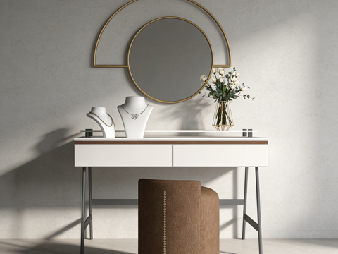 现代梳妆台su模型