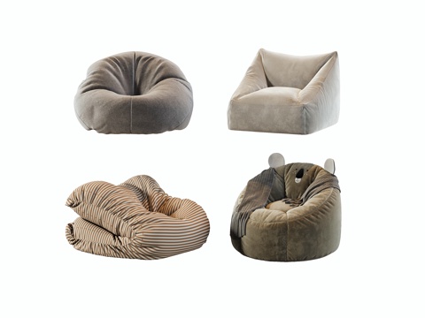 现代懒人沙发su模型