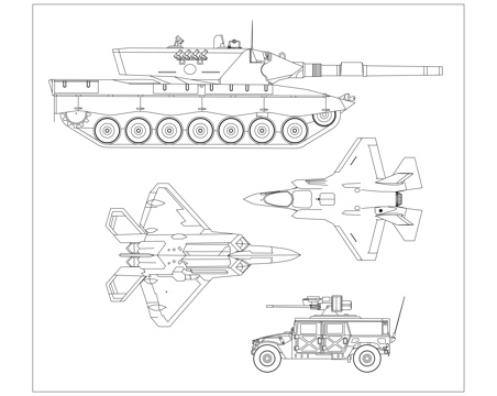 军工机械 军用装备 防务机械 战备机械 军用机具cad施工图