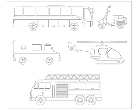 代步工具 出行载具 交通器械 陆路载具 出行器具cad施工图