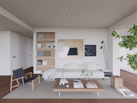 厨房 阳台 客餐厅 衣帽间su模型