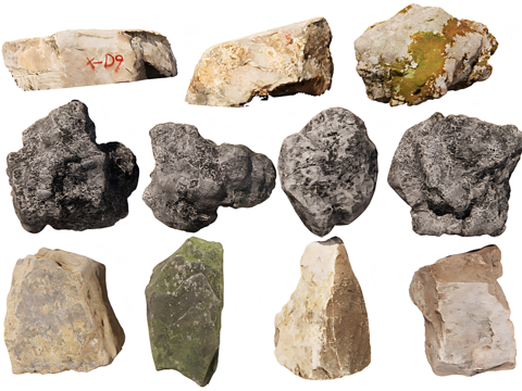 景观小品立体石材su模型