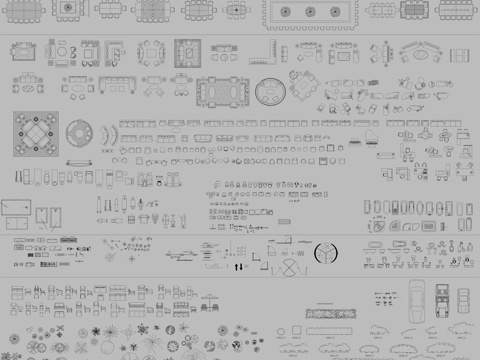 某企最新平立面图库cad施工图