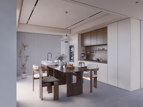 家装 阳台 客餐厅su模型