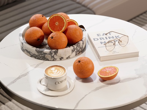 现代水果橙子su模型