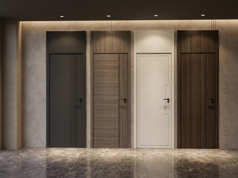 通顶门 房门su模型