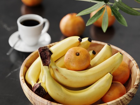 现代水果香蕉su模型