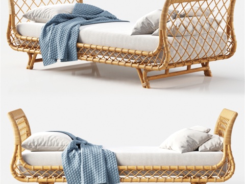 Serena &amp; Lily 出品的 Avalon 休闲床3d模型