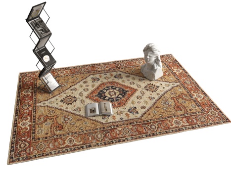 欧式地毯su模型