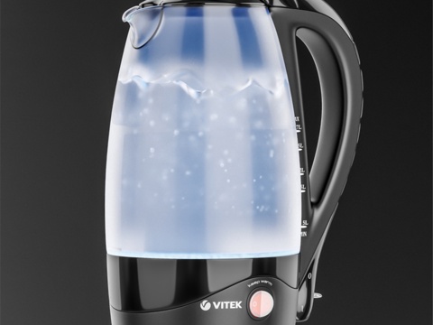  带照明功能的 Vitek VT-1180 电水壶3d模型 