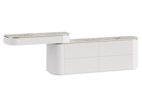 现代简约装饰边柜 边柜 简约边柜 轻奢边柜3d模型