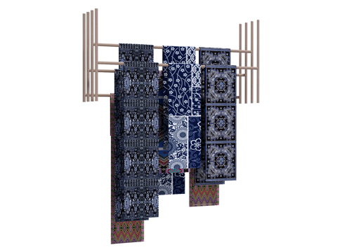 民族风格装饰吊饰su模型