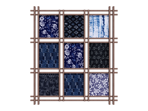 民族风格装饰墙饰su模型