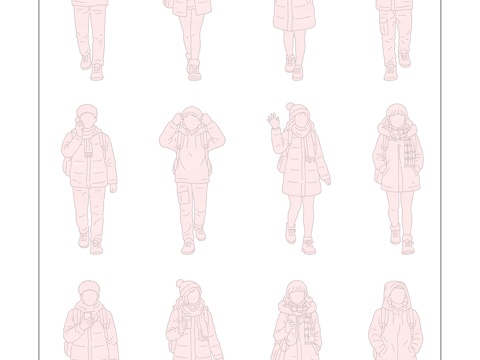 漫步 踱步 慢行 闲走 信步cad施工图