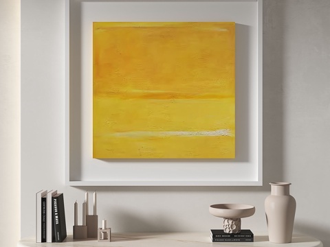 现代，简约，抽象，奶油风，玄关，挂画3d模型