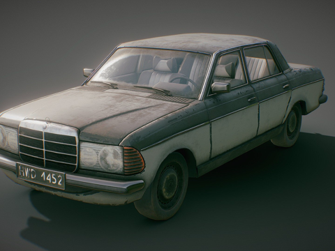 梅赛德斯奔驰W123su模型