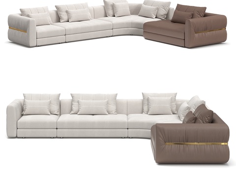 转角沙发3d模型