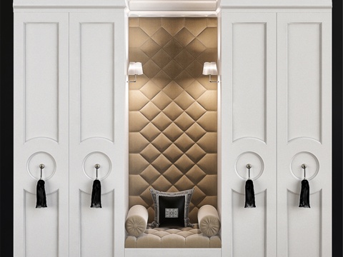 新古典风格衣柜3d模型