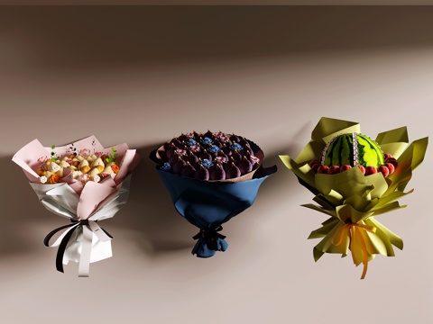水果花束3d模型